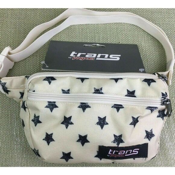 JanSport JS0A2UQ17A1 Bazoo Waist Pack Bag DISTRESSED STARS Clip-Fastened 3.3L - Picture 2 of 10